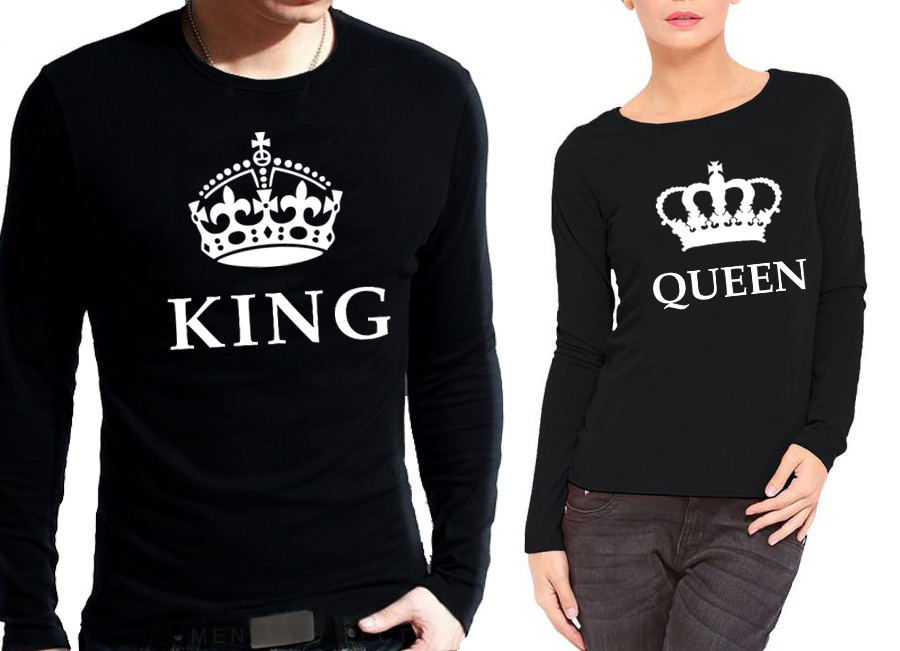 Комплект блузи за влюбени - King &amp; Queen