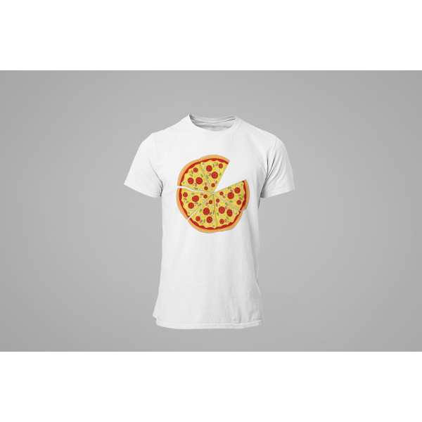 Комплект мъжка тениска и детско боди Pizza